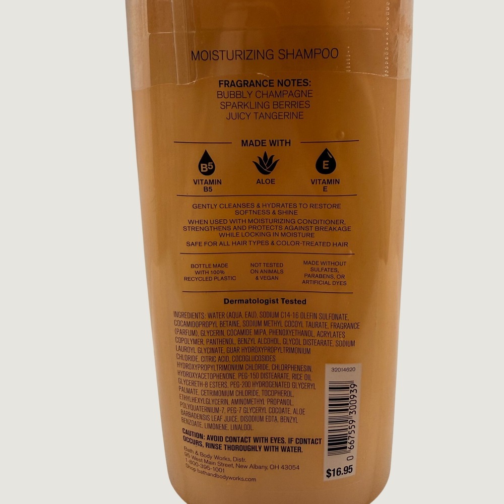 Bath and Body Works Champagne Toast Moisturizing Shampoo 16 fl oz New Sealed - Picture 3 of 4